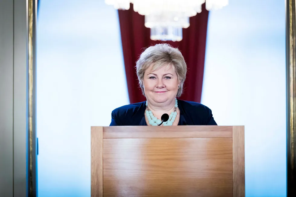 Erna Solberg holdt for femte gang statsministerens oppsummerende julepressekonferanse og benyttet anledningen til å minne om at hun vant valget. Gunnar Lier