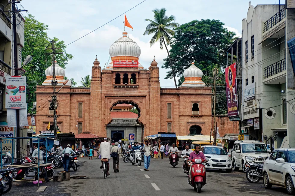 The 19th-century Shree Ganpati temple in Sangli district, Maharashtra. The explosion took place at a fertiliser plant in the district of Sangli.