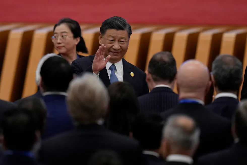 Kinas president Xi Jinping har innkalt toppbyråkrater, ansvarlige for storbyer og finansinstitusjoner til en arbeidskonferanse i hovedstaden denne uken. Her fra Belt and Road Forum i oktober.