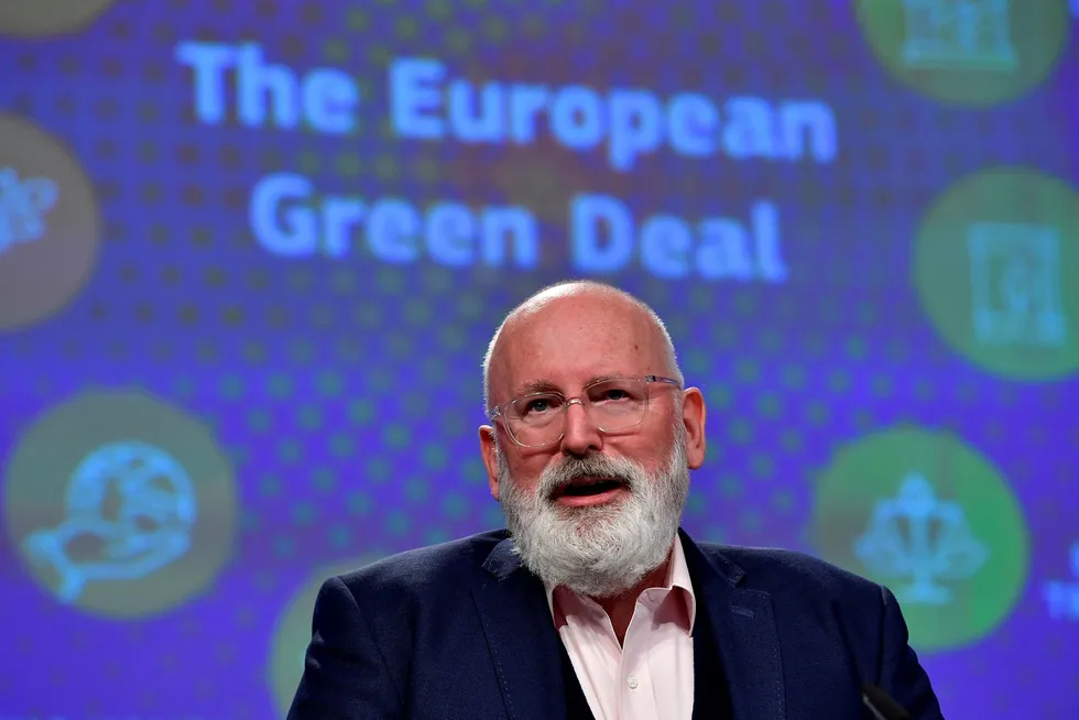 Stater som tar langsiktig ansvar, gjennomsyrer hele tenkningen i Europakommisjonens «Green Deal», skriver artikkelforfatteren. Visepresident Frans Timmermans står i spissen for planen.