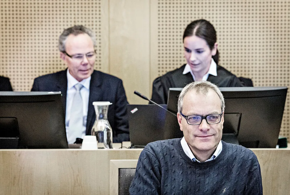 Eksdirektør Christian Selmer (foran) ble frifunnet i Borgarting lagmannsrett, men Økokrim anker nå dommen til Høyesterett.