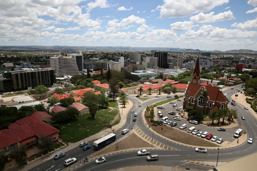 Court date: a view of Christ Church in Windhoek, Namibia