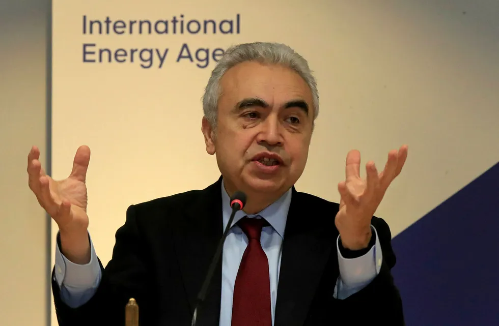 Pressure: executive director of the International Energy Agency Fatih Birol