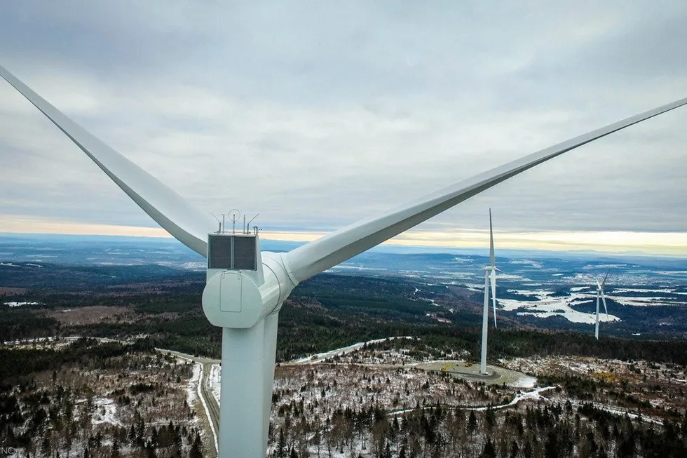 A Pattern wind farm in Canada