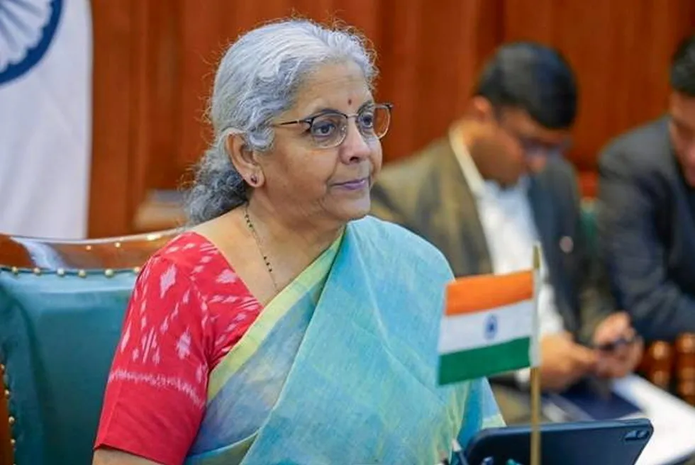 India's finance minister Nirmala Sitharaman.