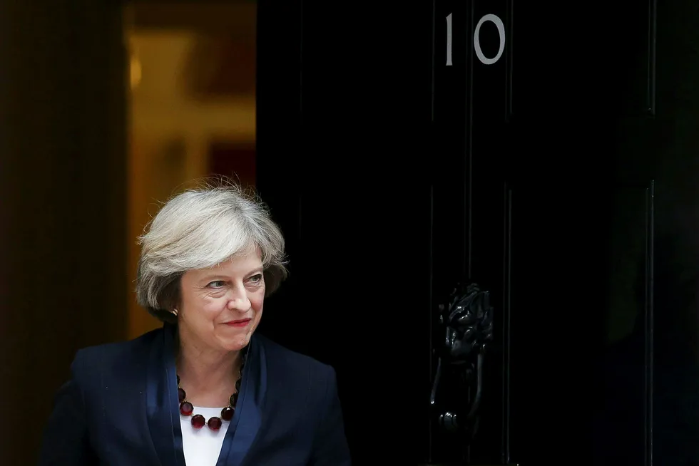Storbritannias statsminister Theresa May. Foto: DANIEL LEAL-OLIVAS/Afp/NTB scanpix