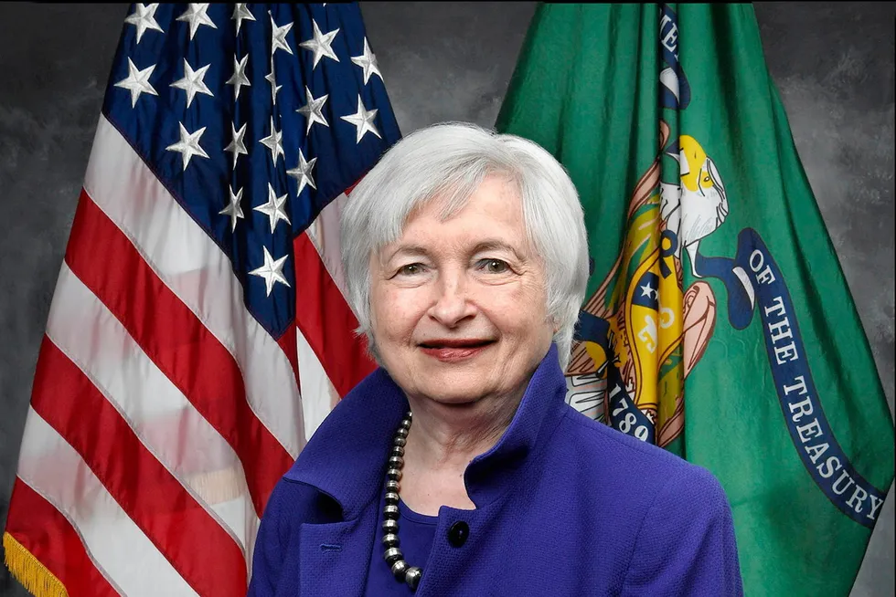 Janet Yellen, US Treasury Secretary.