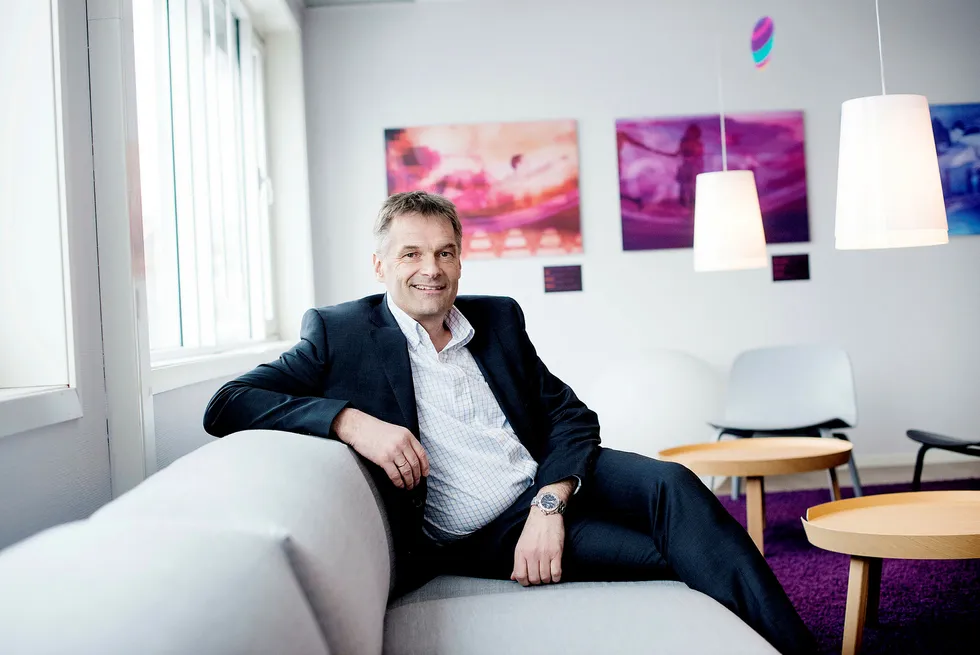 – Vi er veldig glad for tilliten, sier administrerende direktør Abraham Foss i Telia Norge om avtalen med Statens innkjøpssenter. Foto: Mikaela Berg
