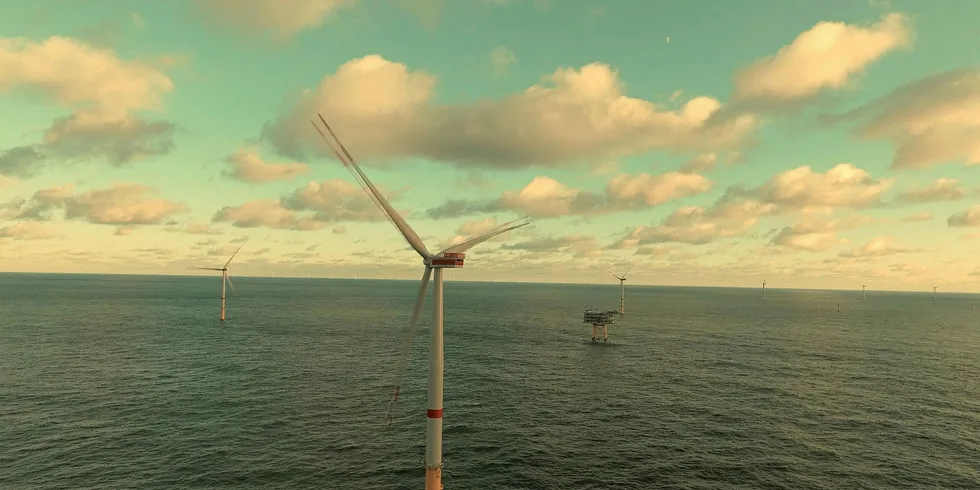 Vattenfall's Sandbank was one of the new wind farms entering service off Germany this year