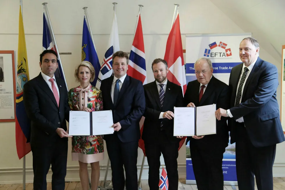 25. juni var EFTA-ministerne samlet på Sauðárkrókur, Island. Artikkelforfatteren mener de lenge nok har lukket øynene for at kaoset i britisk politikk kan ende opp på vår dørterskel. Foto: EFTA Sekretariatet