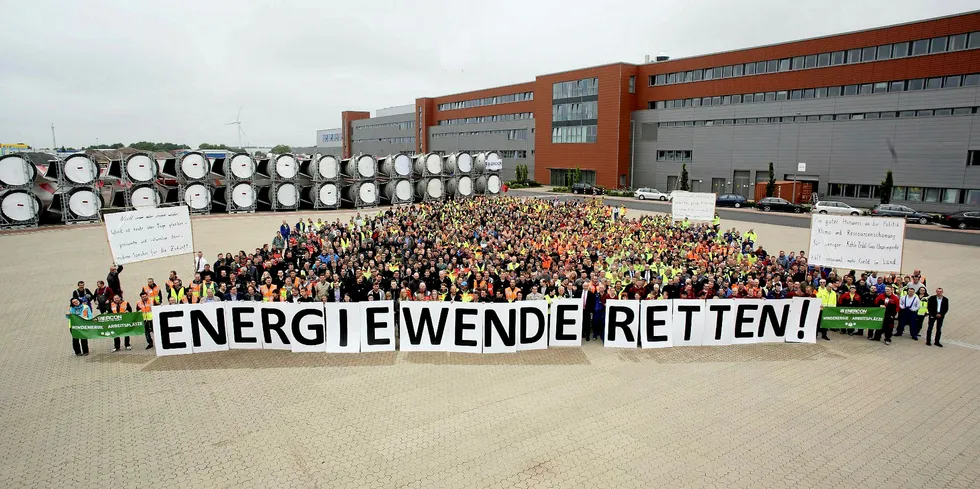 'Rescue the Energiewende!' Enercon workers have demanded for years