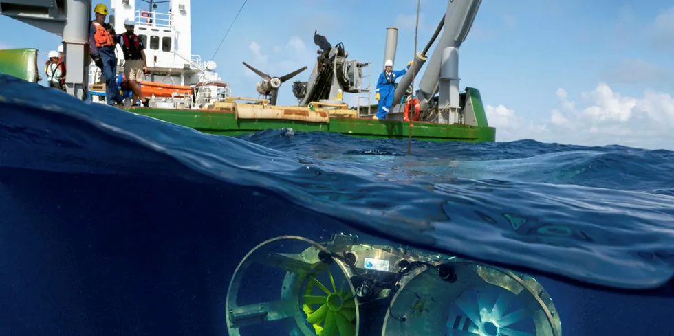 Three ocean current energy devices were tested as part of OceanBased Perpetual Energy's pilot project off Florida