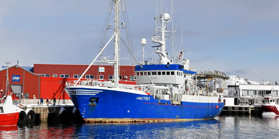 «Lance» til kai i Stamsund, fotografert i fjor før de dro på fjorårets selfangst.