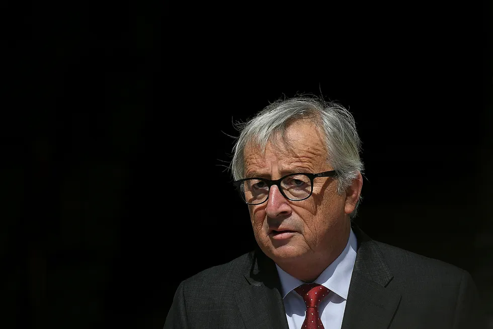EU-kommisjonen er bekymret over ny ungarsk lov. På bildet Jean-Claude Juncker, EU-kommisjonens leder. Foto: CLODAGH KILCOYNE/NTB Scanpix