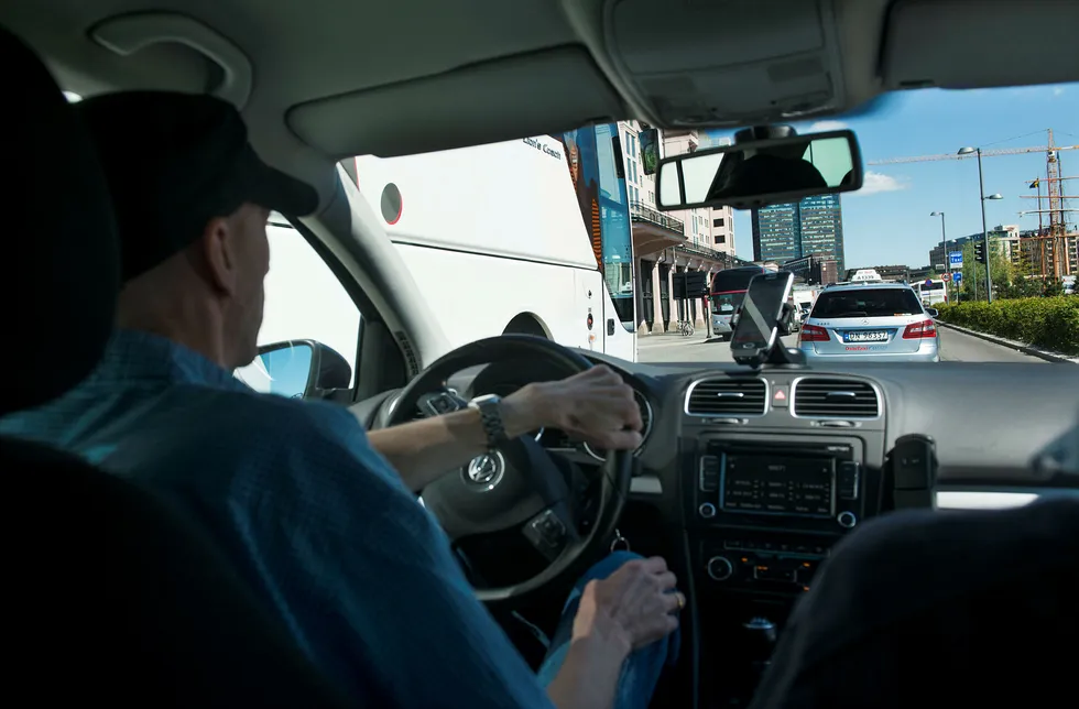 Arkivbilde. 105 navngitte norske Uber-sjåfører er politianmeldt av Norges Taxiforbund. Foto: Per Ståle Bugjerde