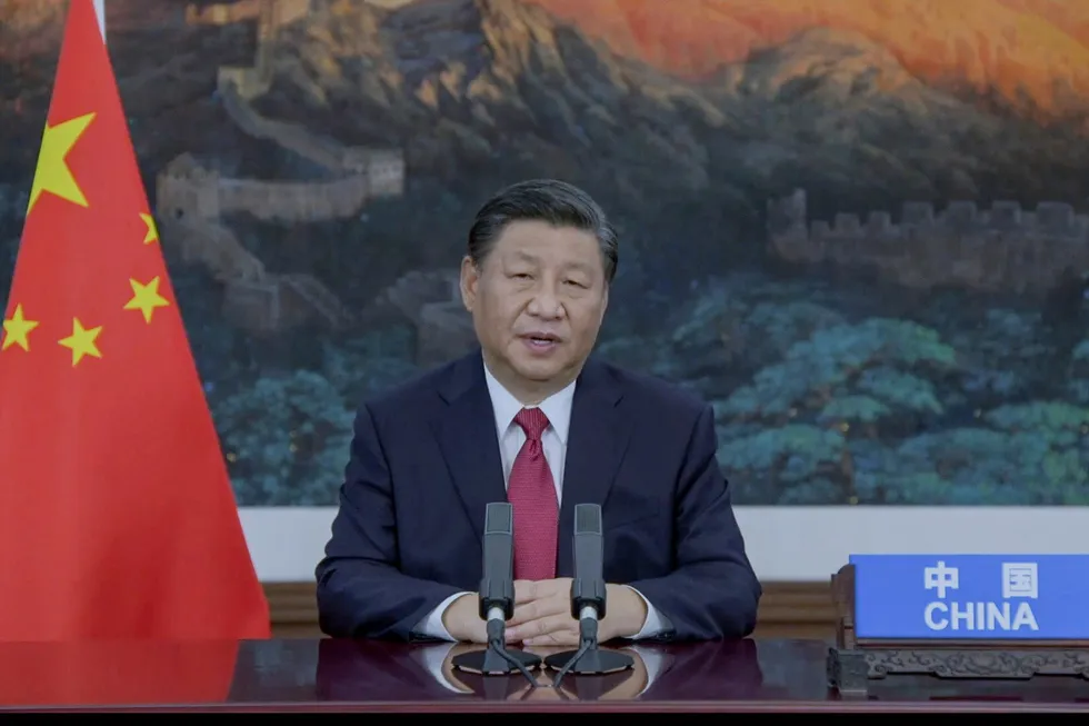 Pledge: Chinese President Xi Jinping says his country will no longer finance or build coal-fired power projects overseas