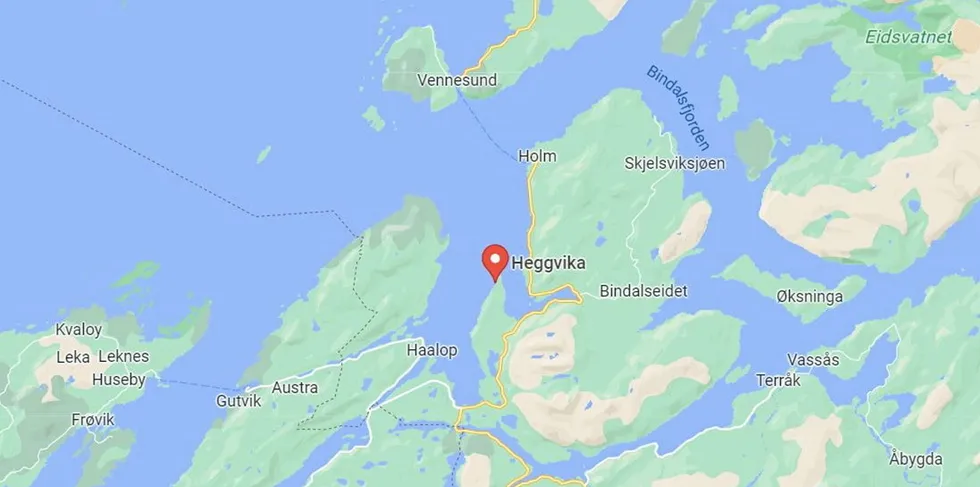 Utslippet skjedde fra en brønnbåt på ettermiddagen 1. juni, i nærheten av lokaliteten Heggvika i Nordland, like sør for Bindalsfjorden.