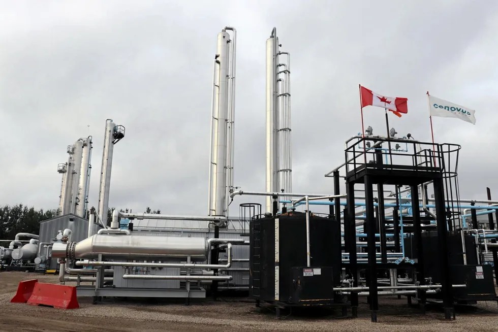 Cenovus Energy: the company's Wolf Lake Natural Gas Plant in the Deep Basin in west-central Alberta