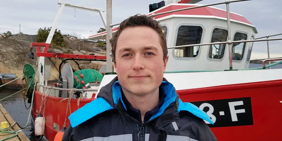 Tobias Rosendal Bech, fisker fra Tjøme i Vestfold.