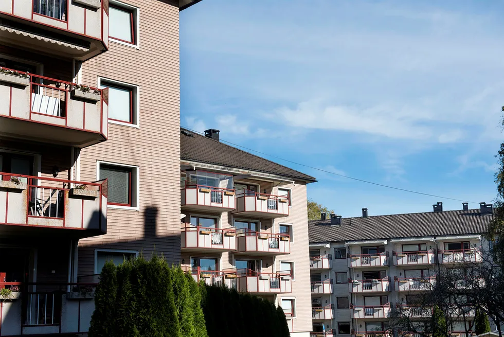 OBOS-leiligheter på Lambertseter i Oslo Foto: Per Ståle Bugjerde