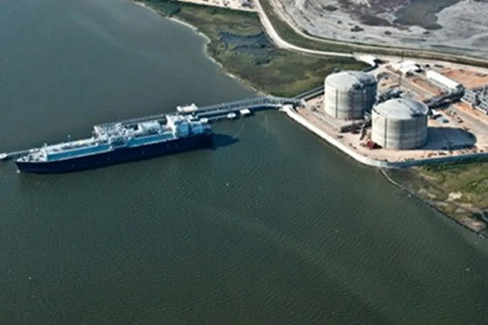 Kinder Morgan's Gulf LNG import terminal.