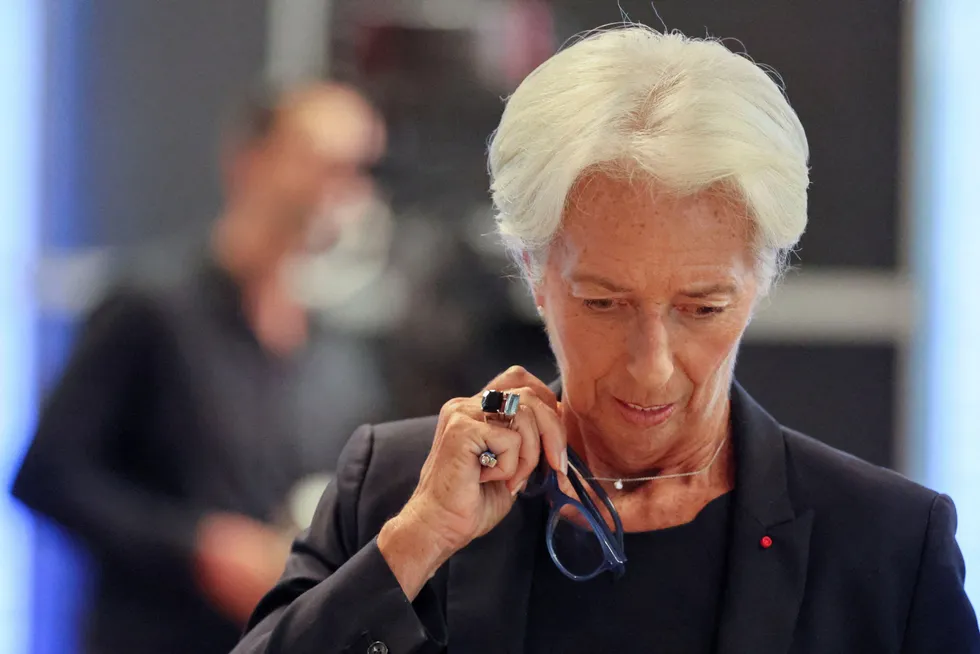 ECB-sjef Christine Lagarde slo til med en renteheving på 0,75 prosentpoeng.
