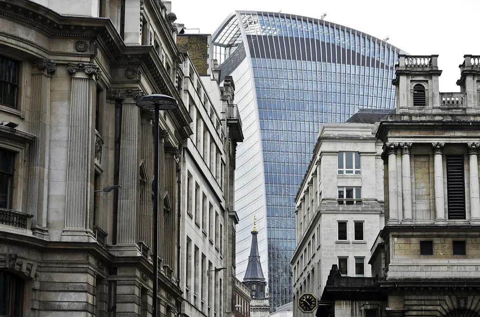 Tusener eller titusener arbeidsplasser innen finans kan flyttes fra London City uten en skreddersydd brexit-avtale. Foto: Toby Melville/Reuters/NTB Scanpix