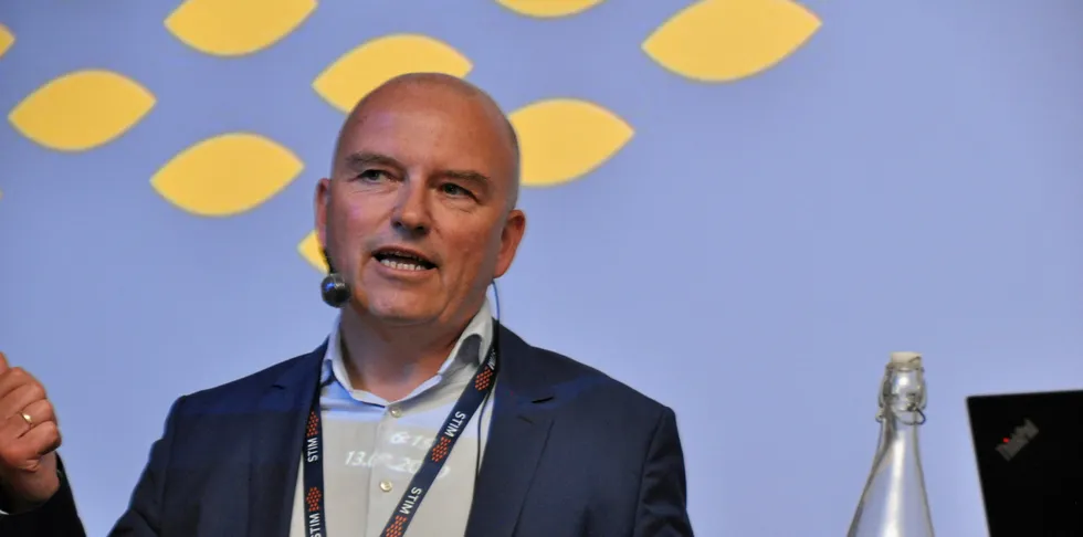 'We are now two years old and still a private company, but hopefully not for long,' said Kolbjorn Giskeodegard, founder and CFO of Columbi Salmon.