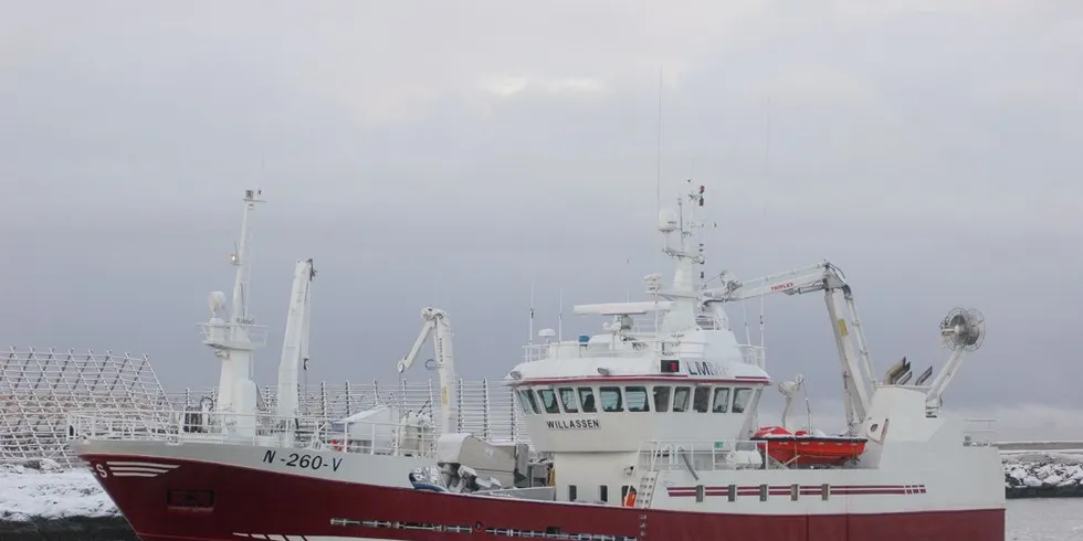 Nye "Willassen" på vei inn til Svolvær. Foto: Frank Einar Iversen.