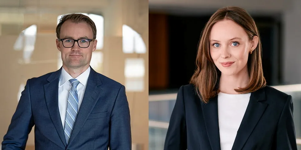 Erik Staurset Andresen og Sigrid Ratvik Østvik fra Advokatfirmaet Schjødt AS har synspunkter rundt stoppen i behandlingen av torskesøknader.