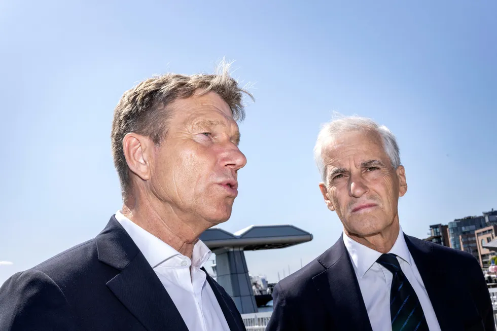 Tirsdag presenterte olje- og energiminister Terje Aasland og statsminister Jonas Gahr Støre en bred pakke for et stort kraft- og industriløft i Finnmark. Bildet er tatt ved en annen anledning.