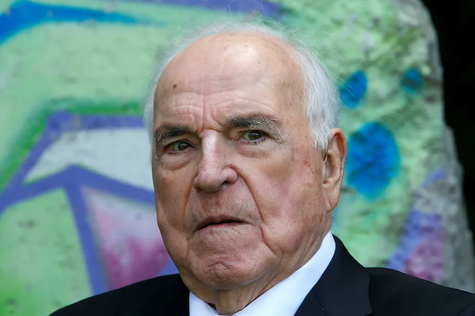 Helmut Kohl døde fredag. Foto: Michael Probst/AP Photo