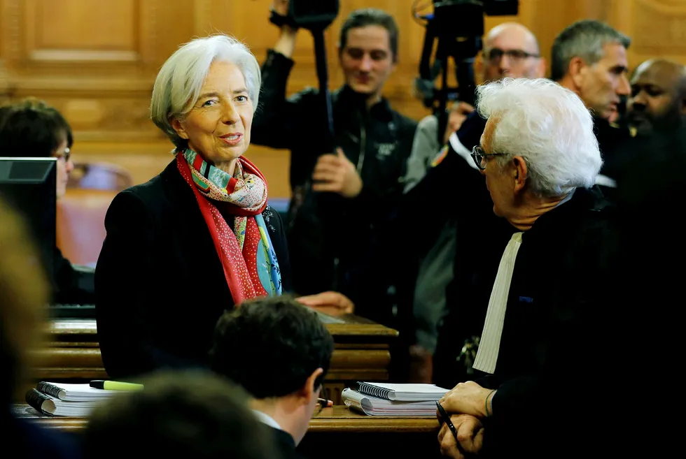 IMF-sjef Christine Lagarde er dømt skyldig i uaktsomhet. Foto: PHILIPPE WOJAZER/Reuters/NTB scanpix