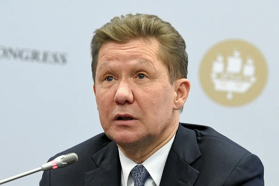 Dispute: Gazprom chief executive Alexei Miller