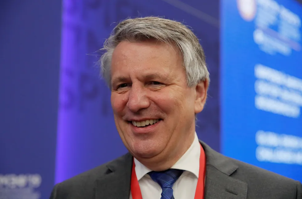 All smiles: Shell chief executive Ben van Beurden will be delighted about results from its Namibian drilling campaign
