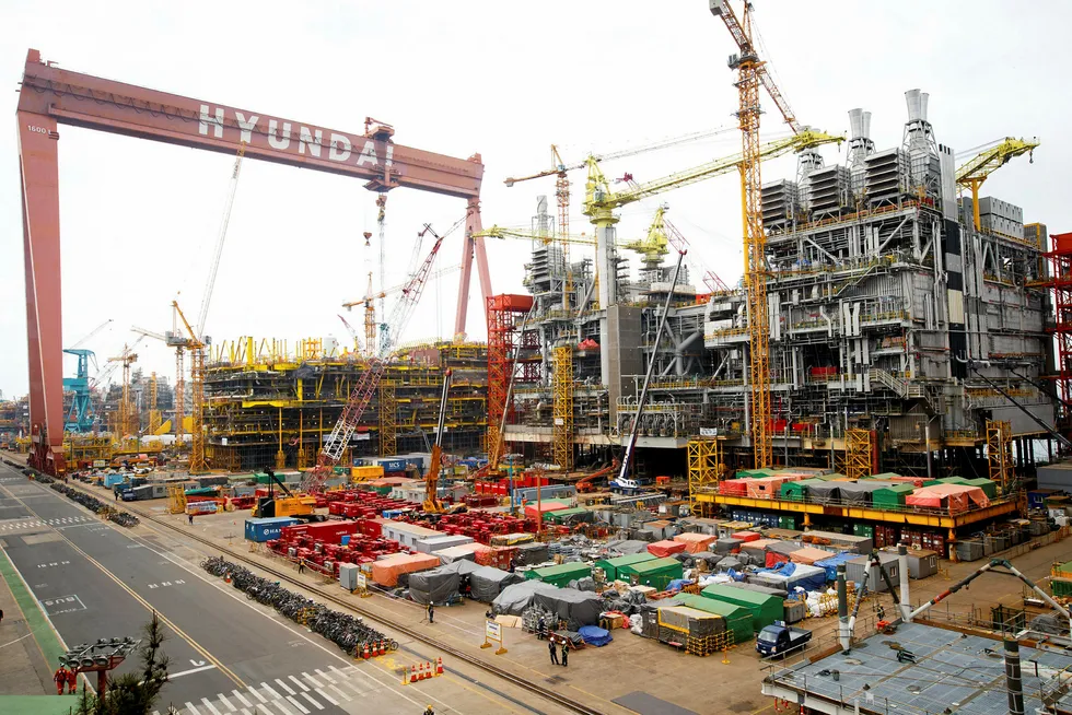 Second try: Chevron last year cancelled the original Rosebank FPSO contract awarded to Hyundai Heavy Industries in 2013