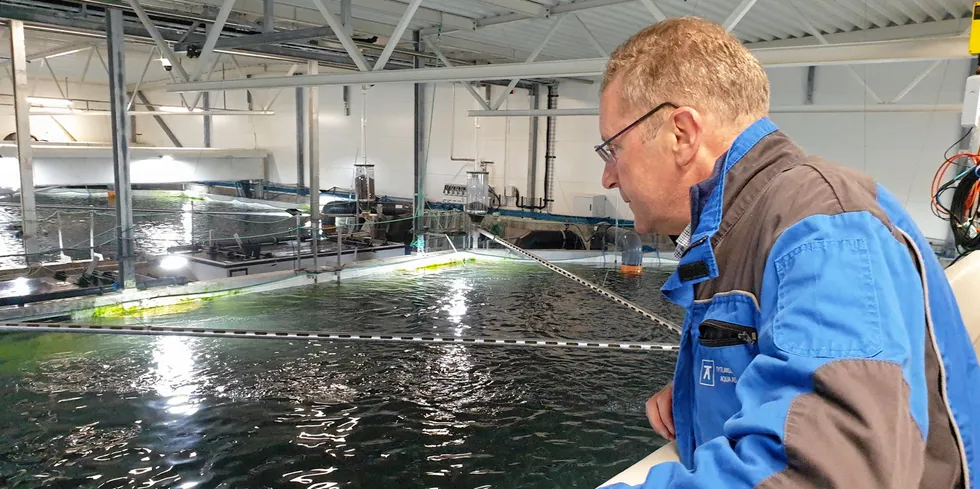 Andreas Kvame er konsernsjef i Grieg Seafood. Her hos Tytlandsvik Aqua