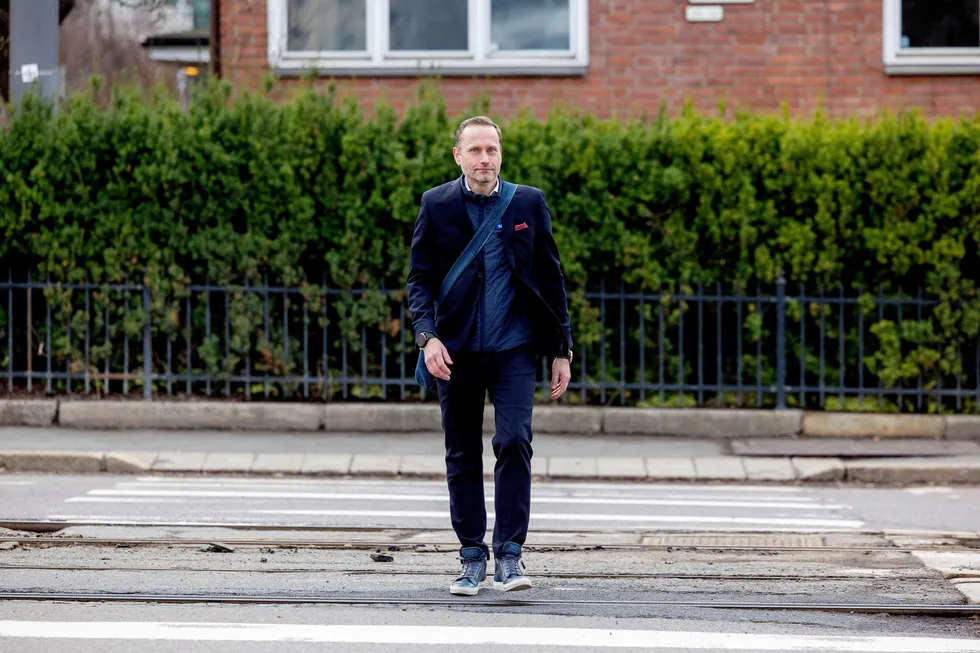 Snorre Storset, konserndirektør i Nordea, spaserer gjerne til jobb når han er i Oslo.