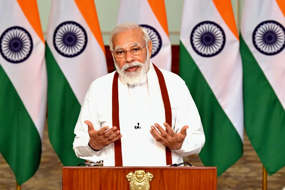 Prime minister of India, Narendra Modi in New Delhi, India on 25th July 2020.