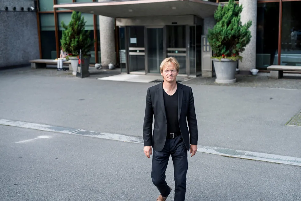 Northzone-partner Bjørn Stray utenfor risikokapitalfondets lokaler på Solli plass i Oslo. Bildet er tatt ved en tidligere anledning.