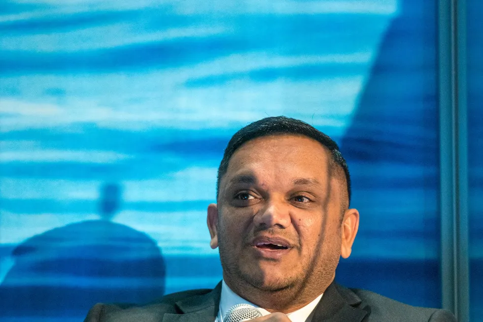 Almost there: Guyana’s Natural Resources Minister Vickram Bharrat