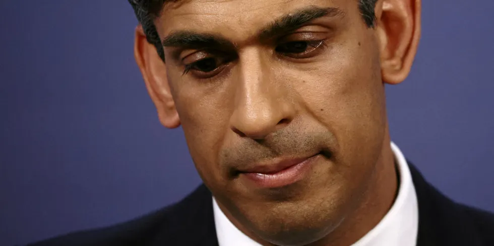 UK Prime Minister Rishi Sunak's government is chasing a 50GW offshore wind goal.