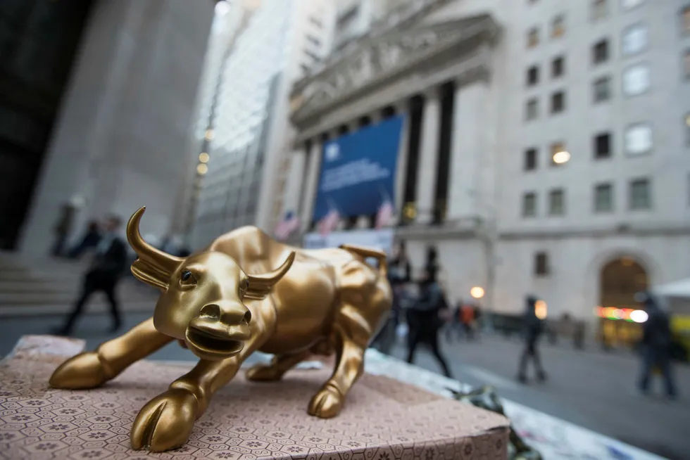 Investorene på Wall Street ser muligheter for rentehopp etter sterke nøkkeltall. Foto: AP Photo/Mary Altaffer