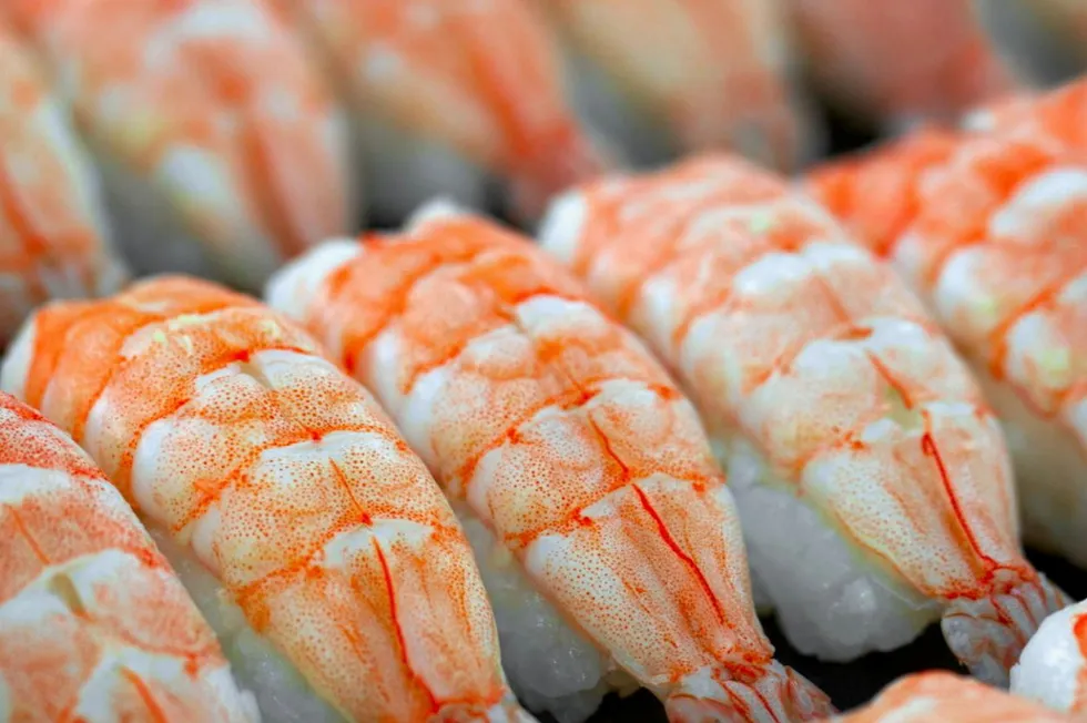 Fresh cooked shrimp nigiri. For now, it's a buyer's market -- but just who wants to buy?