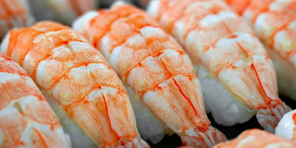 Fresh cooked shrimp nigiri. For now, it's a buyer's market -- but just who wants to buy?
