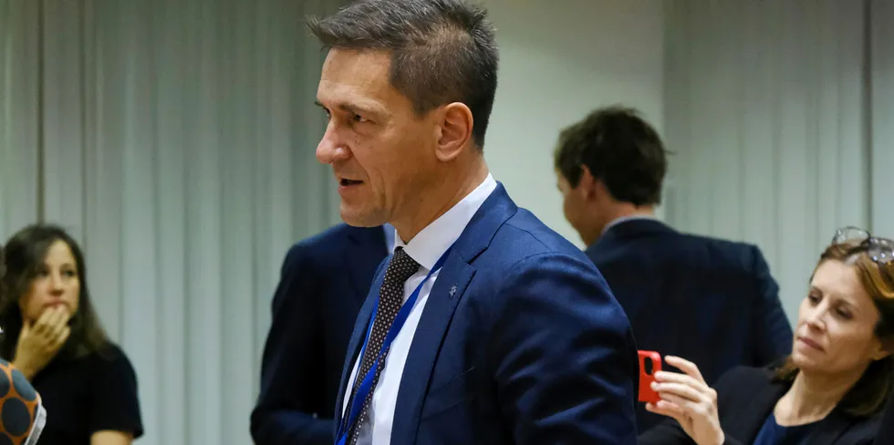 Lithuanian energy minister Dainius Kreivys.