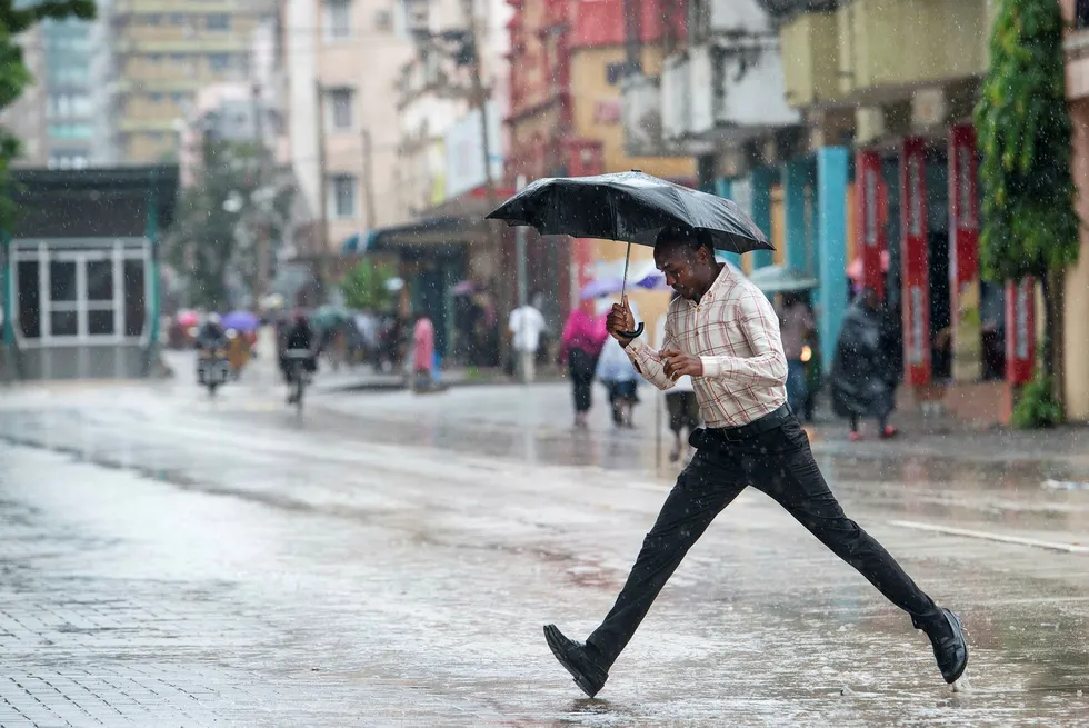 Worries: rain in commercial capital Dar es Salaam