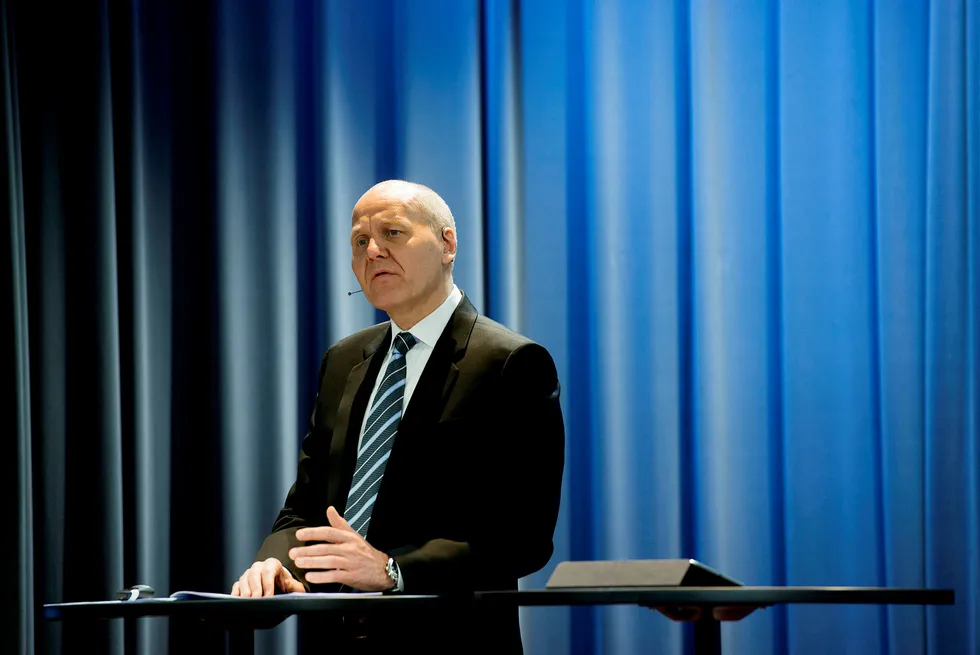 Sigve Brekke konsernsjef Telenor. Foto: Mikaela Berg