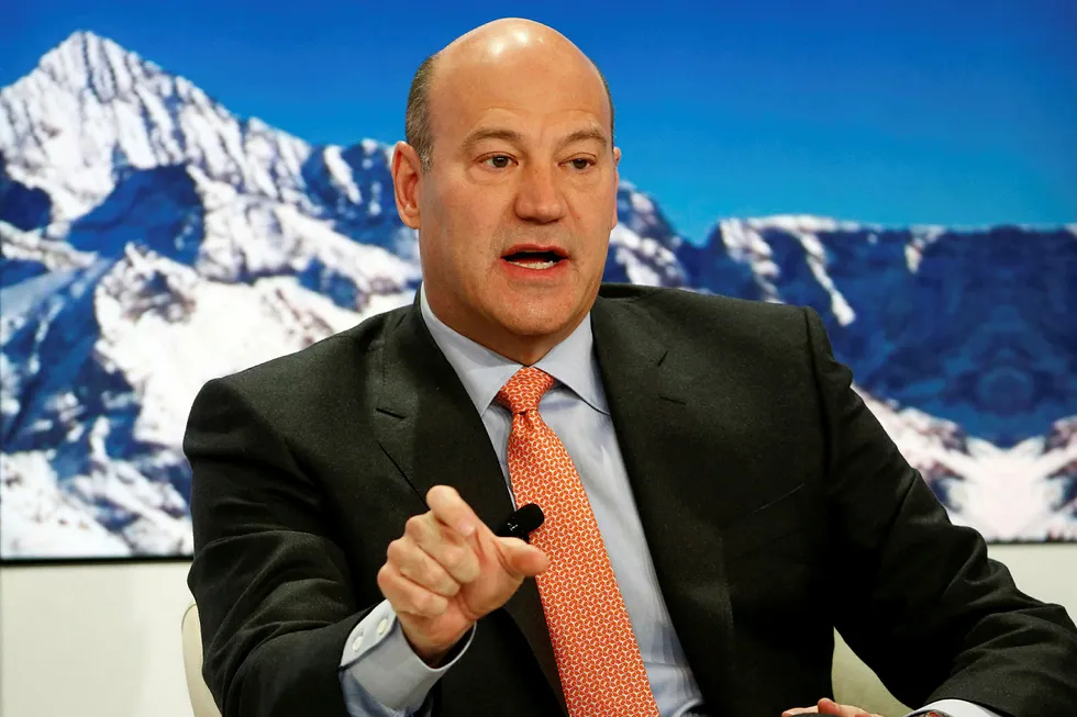 Goldman Sachs-direktør Gary Cohn (COO), her fra økonomitoppmøtet i Davos, Sveits ifjor. Switzerland January 22, 2015. Foto: RUBEN SPRICH/Reuters