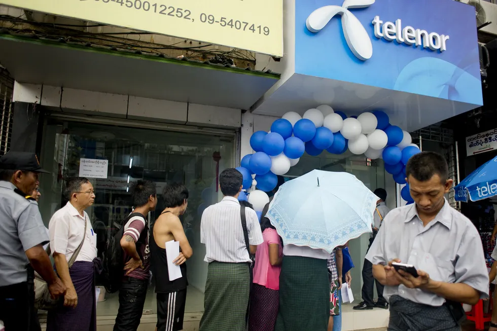 Telenor har vært i Myanmar siden 2013, og har per 2021 nær 18 millioner brukere i det sørasiatiske landet.